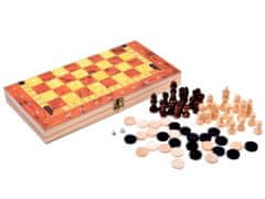 JOKOMISIADA Set iger 3 v 1 Šah Dama Triktrak GR0339
