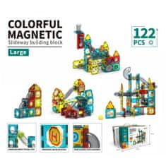 LocoShark Magneti za otroke (Steza za frnikule) - Velika - 122 kosov