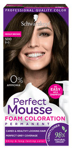  Schwarzkopf Perfect Mousse barva za lase, 500 srednje rjava