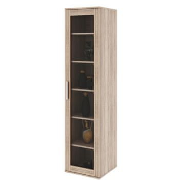 KONDELA Vitrina (nadgradnja) Dunaj tip 4 - hrast sonoma