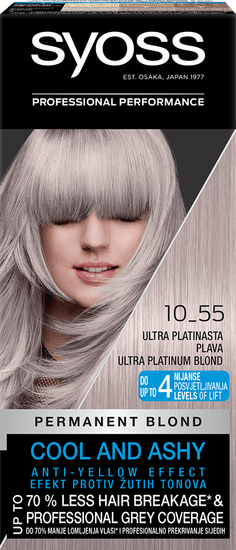 Syoss Baseline Color barva za lase, 10-55 ultra platinasto blond