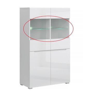 KONDELA Jolk LED osvetlitev - bela