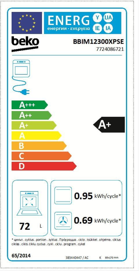 Beko BBIM12300XPSE vgradna pečica