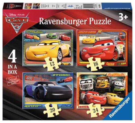 Ravensburger Puzzle Cars 4 v 1 (12,16,20,24 kosov)