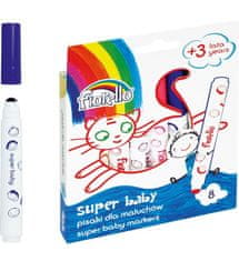 Rayher.	 Flomastri SUPER BABY, set 8, 2 - 2,5 mm