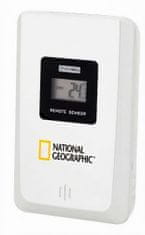 National Geographic Transparent vremenska postaja, 14 cm, črna