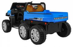 Otroški kmetijski električni avto RIDER 6X6 2x12V modra