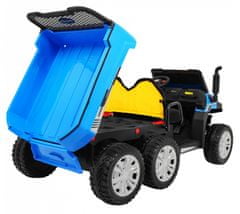 Beneo Otroški kmetijski električni avto RIDER 6X6 2x12V modra