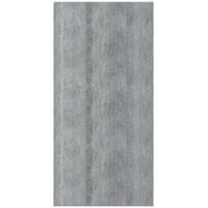 Greatstore Omara za čevlje, iverna plošča, 92x30x67,5 cm, betonsko siva