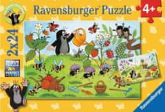 Ravensburger Puzzle Krtek na vrtu 2x24 kosov