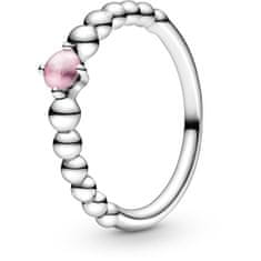 Pandora Srebrni prstan za ženske rojene oktobra 198867C09 (Obseg 50 mm)