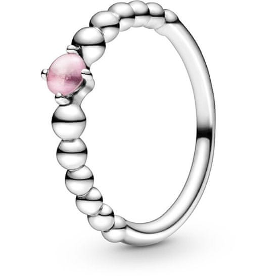 Pandora Srebrni prstan za ženske rojene oktobra 198867C09