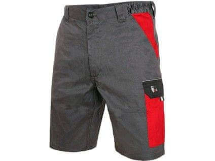 CXS Delovne kratke hlače PHOENIX ZEFYROS, moške, sivo-rdeče