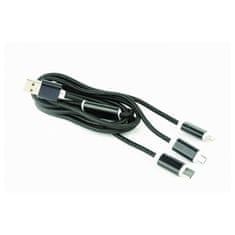 CABLEXPERT Kabel USB combo 3-v-1 črn
