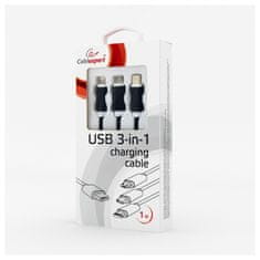 CABLEXPERT Kabel USB combo 3-v-1 črn