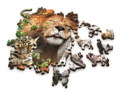 Trefl Sestavljanka Wood Craft Origin Divje mačke v džungli 501 kosov