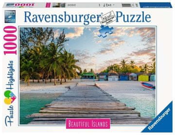 Ravensburger Puzzle Čudoviti otoki: Maldivi 1000 kosov
