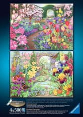 Ravensburger Puzzle Beautiful Gardens 4x500 kosov