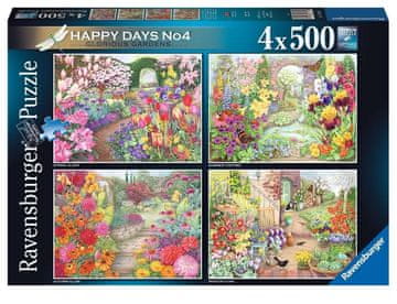 Ravensburger Puzzle Beautiful Gardens 4x500 kosov