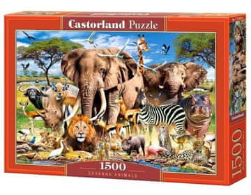 Castorland Sestavljanka Savannah živali 1500 kosov