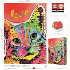 Educa Puzzle Naklonjenost mačje ljubezni 1000 kosov