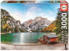 Educa Puzzle Jezero Braies v jeseni, Italija 3000 kosov