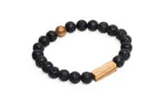 BeWooden Zapestnica s perlami Lava Bracelet XS = 15-16 cm