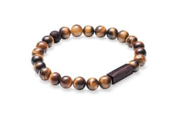 BeWooden Zapestnica s perlami Tigris Bracelet L = 18 - 19 cm