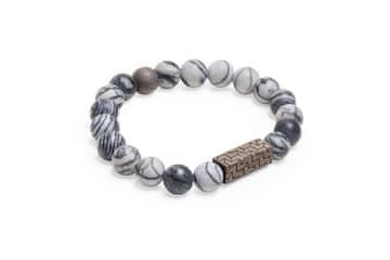 BeWooden Zapestnica s perlami Viame Bracelet M = 17 - 18 cm