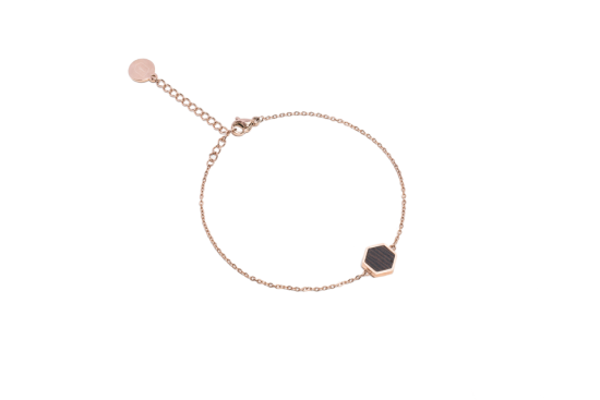 BeWooden Zapestnica Rose Hexagon Bracelet M/XL 17-21 cm