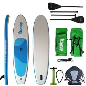 Wasup Lite 112 SUP deska, s kajak veslom in sedežem, 11.2 x 32 x 6