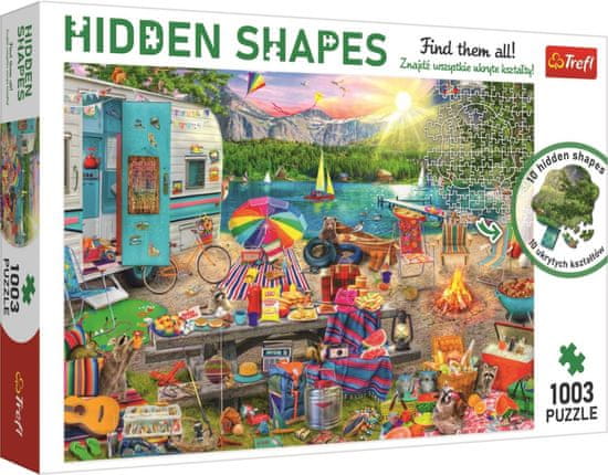 Trefl Puzzle Hidden Shapes: Izlet z avtodomom 1003 kosov
