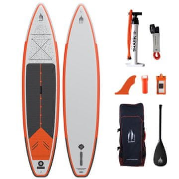 Shark Sups Touring SUP deska, z delno karbonskim veslom, 10.6x27x5 (2022)