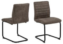 Design Scandinavia Jedilni stol Zola (SET 2 kosa), rjava