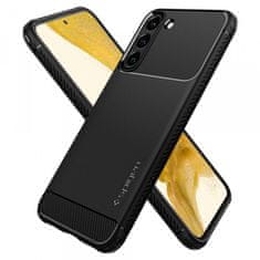 Spigen Rugged Armor silikonski ovitek za Samsung Galaxy S22 5G, črn