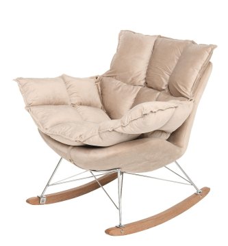 Miloo Home Gugalni Stol Lieslie Beige 90X102X85Cm