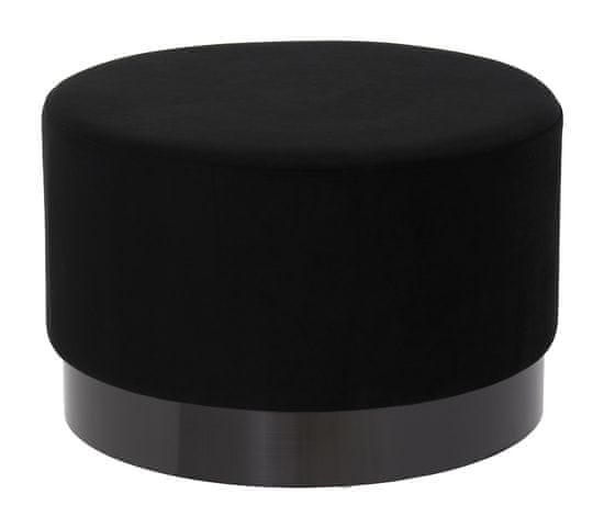Miloo Home Pouffe Nuevo Nero 55X35Cm Žametno Temno Sivo