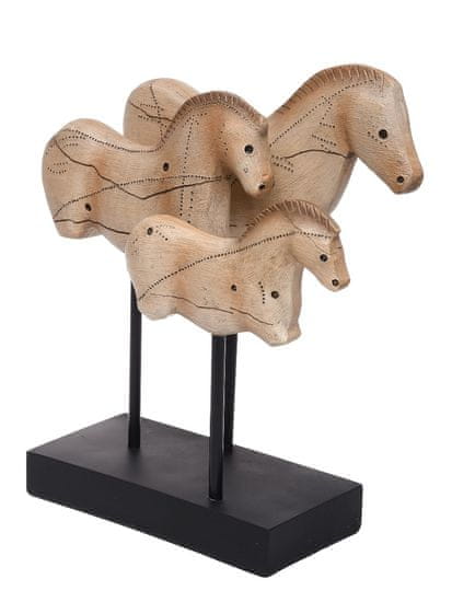 Miloo Home Figurica 3 Konji Antični 35X13X39 Cm