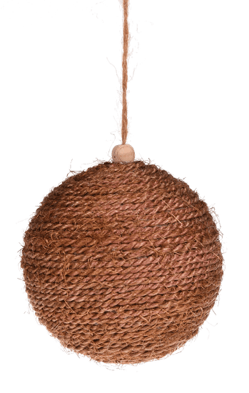 Miloo Home Rjava Juta Tkani Bauble 12Cm