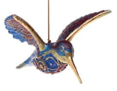Miloo Home Modra Sanjska Ptica Obesek 11 Cm