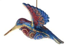 Miloo Home Modra Sanjska Ptica Obesek 11 Cm