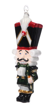 Miloo Home Ročno Okrašeno Steklo Nutcracker Bauble 14Cm