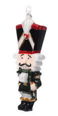 Miloo Home Ročno Okrašeno Steklo Nutcracker Bauble 14Cm