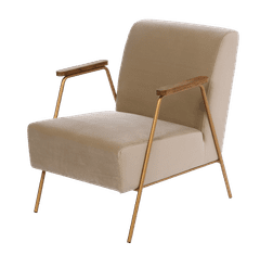 Miloo Home Fotelj Arties Beige 61X79X75Cm