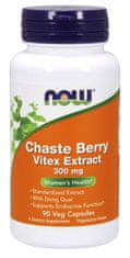 NOW Foods Chaste Berry Vitex Extract, 300 mg, 90 rastlinskih kapsul