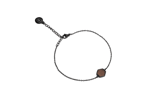 BeWooden ženske zapestnica Nox Hexagon Bracelet XS/S 14-18 cm