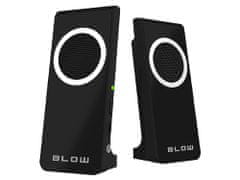 Blow MS-22 računalniški zvočniki, 2.0 Stereo, USB, črni (ZV-BL-PC-MS22-66373)