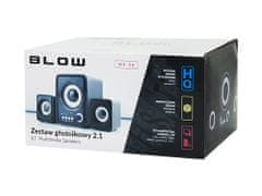 Blow MS-26 računalniški zvočniki, 2.1 Stereo, USB, microSD, LED osvetlitev, črni (ZV-BL-PC-MS26-66377) - rabljeno