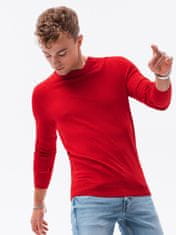 OMBRE Moški pulover Francesco temno rdeča XL