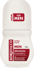 Borotalco Men Absolute Extra Dry Roll on dezodorant, 50 ml